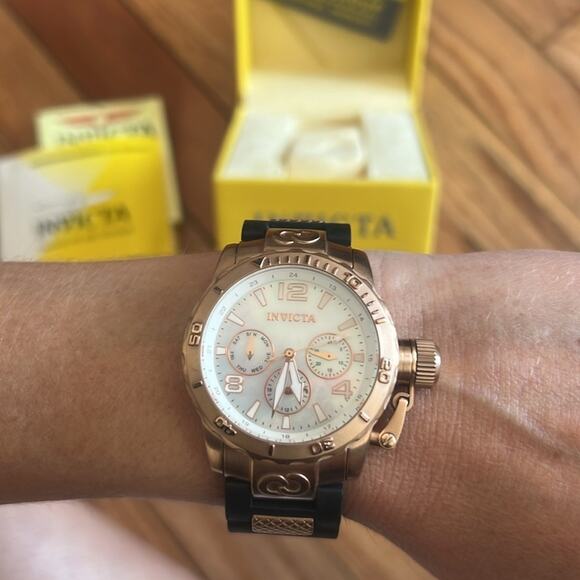 INVICTA Watch Pro Diver Rose Gold Corduba Lady
Model 1703 - Ladies Watch Quartz - Picture 4 of 6